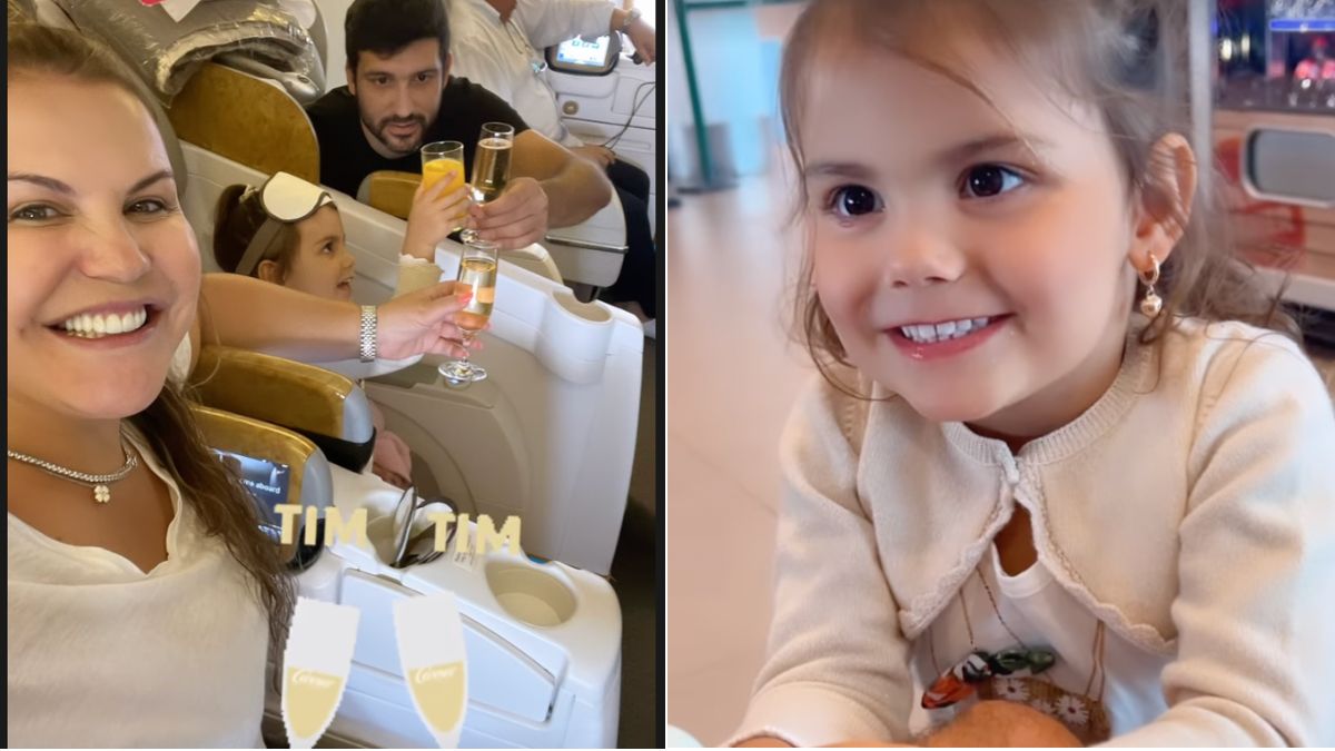 Katia Aveiro mostra-se a caminho de Riade para visitar Cristiano Ronaldo e partilha momento ternurento com a filha