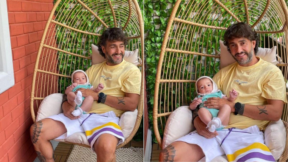 Que amor! Bruno Santos, de &#8220;Casados&#8221;, revela momentos ternurentos com a filha bebé e &#8216;encanta&#8217;: &#8220;Repleto de amor&#8230;&#8221;