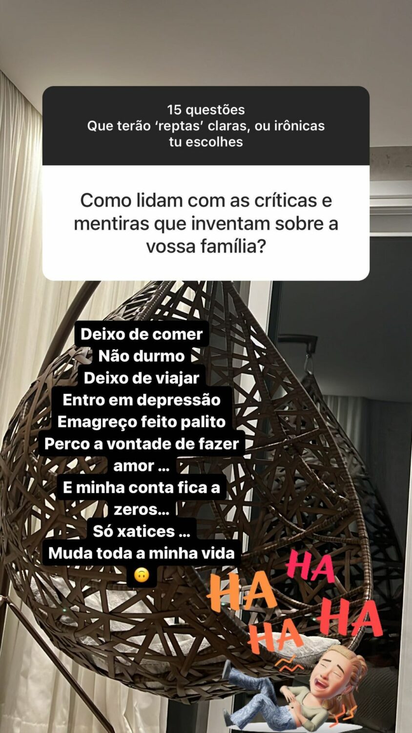 Kátia Aveiro dá resposta &#8220;peculiar&#8221;: &#8220;Como lidam com as mentiras que inventam sobre a vossa família?&#8221;