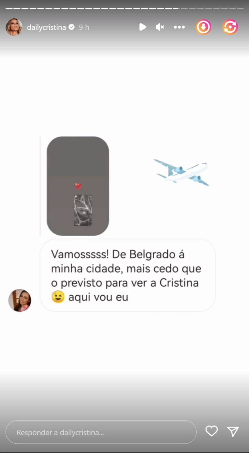 Cristina Ferreira revela mensagem de seguidora que faz 2.900 Km para a ver &#8220;ao vivo&#8221;