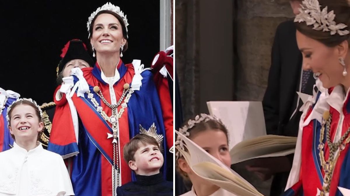 Vídeo. A troca de olhares cúmplice entre a princesa Kate e a filha Charlotte