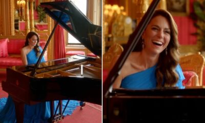 Vídeo. Princesa Kate surpreende ao piano na noite da final da Eurovisão