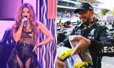 Shakira apanhada em encontros com o piloto de Fórmula 1 Lewis Hamilton