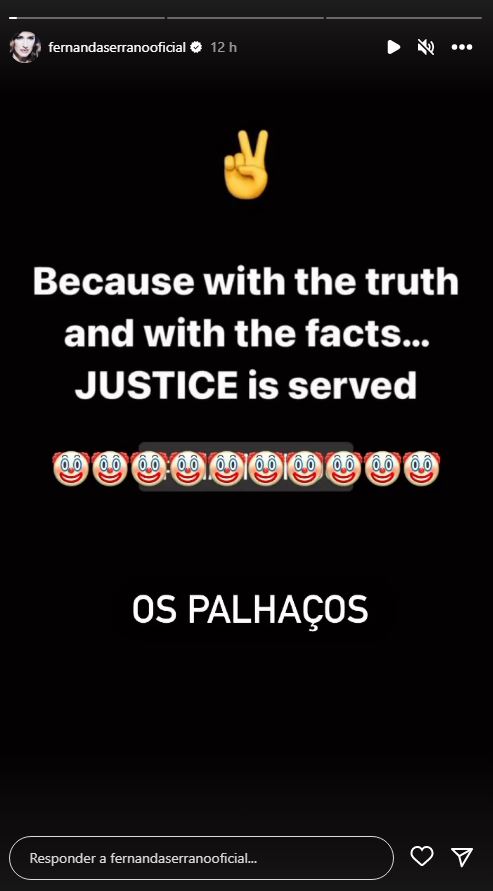 O que se passa? Fernanda Serrano partilha desabafo: “Com a verdade e os factos, a justiça é servida…”