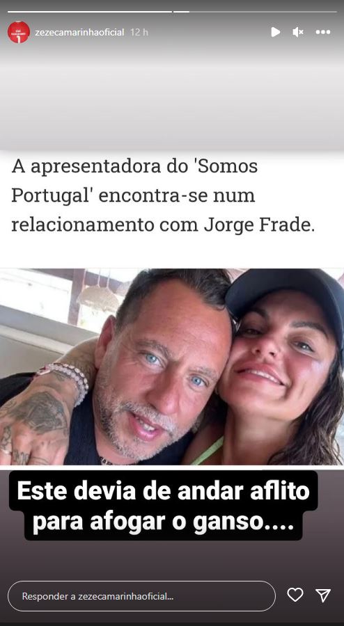 Zezé Camarinha “atira-se” ao namorado de Fanny Rodrigues: “Este devia andar aflito…”