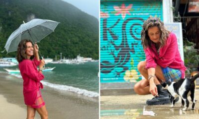 Cláudia Vieira revela novas imagens nas Filipinas e garante: &#8220;Colorido até com chuva&#8230;&#8221;