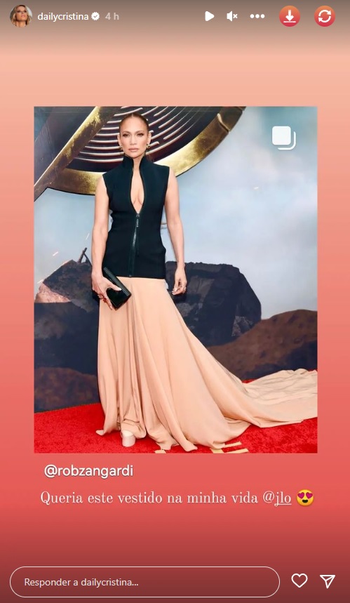 Cristina Ferreira rendida a look de Jennifer Lopez: &#8220;Queria este vestido&#8221;