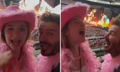 David Beckham diverte-se com a filha de 11 anos em concerto de Harry Styles. Veja o vídeo