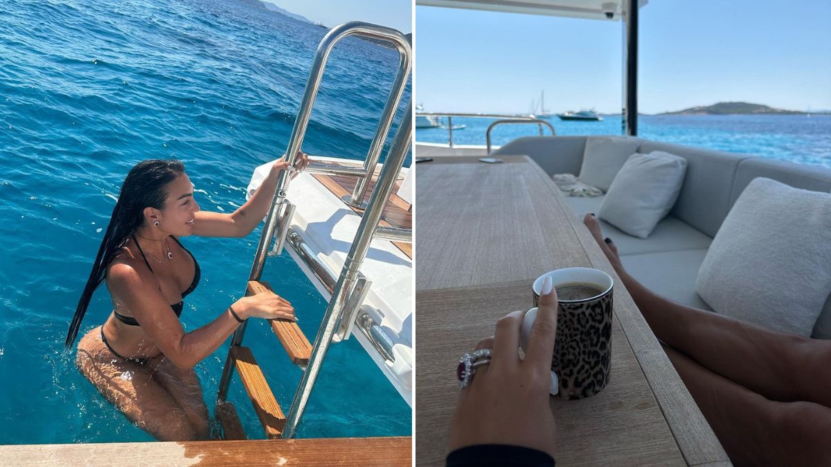 Georgina Rodríguez em modo &#8220;sereia encalhada&#8221; em novas fotos das férias com Cristiano Ronaldo