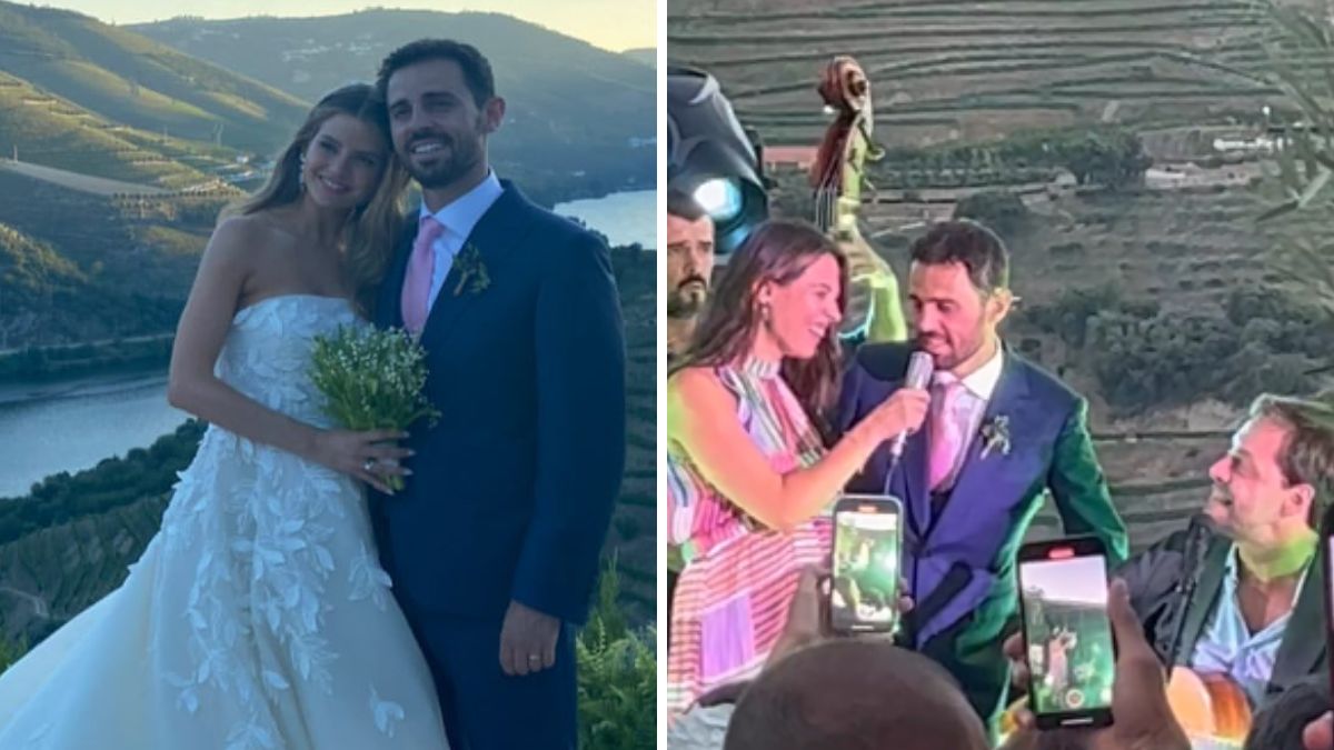 Além do futebol, Bernardo Silva mostra (novo) &#8216;talento&#8217; no dia do seu casamento