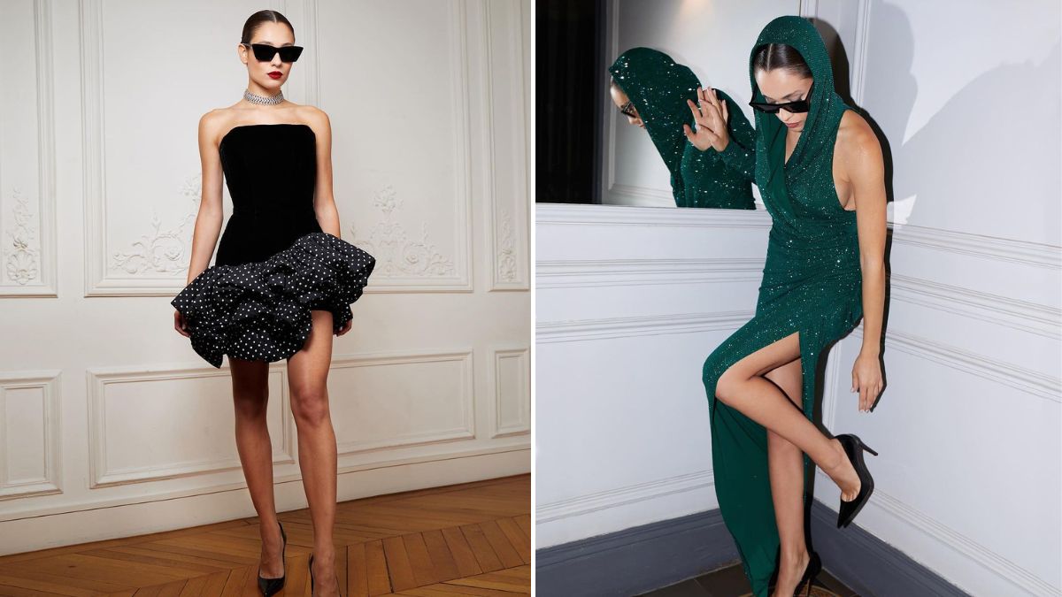 Daniela Melchior deslumbra ao estilo de Hollywood na Semana da Moda de Paris