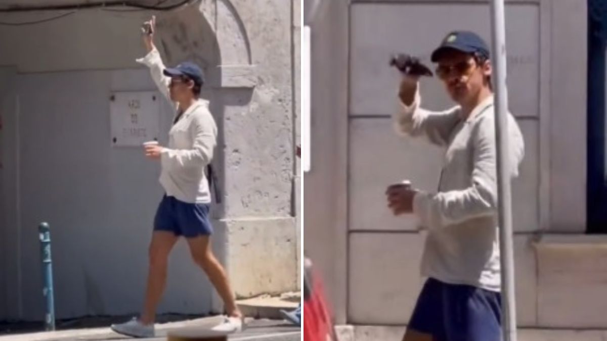 Vídeo: Harry Styles apanhado a passear pelas ruas de Lisboa&#8230; e a acenar aos fãs
