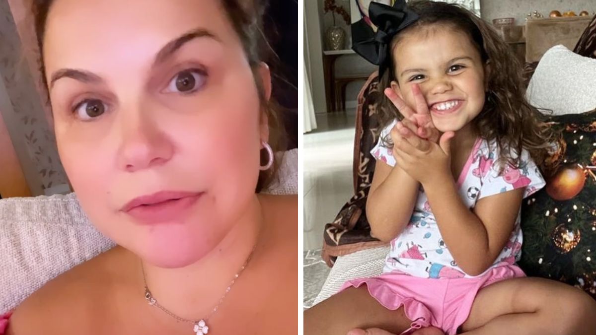 Katia Aveiro recebe &#8216;alerta&#8217; de fã sobre a filha e reage: &#8220;Às vezes tenho que respirar fundo&#8230;&#8221;