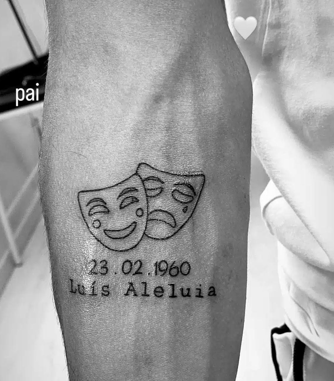 Emoção! Filho de Luís Aleluia eterniza o pai com (belíssima) tatuagem