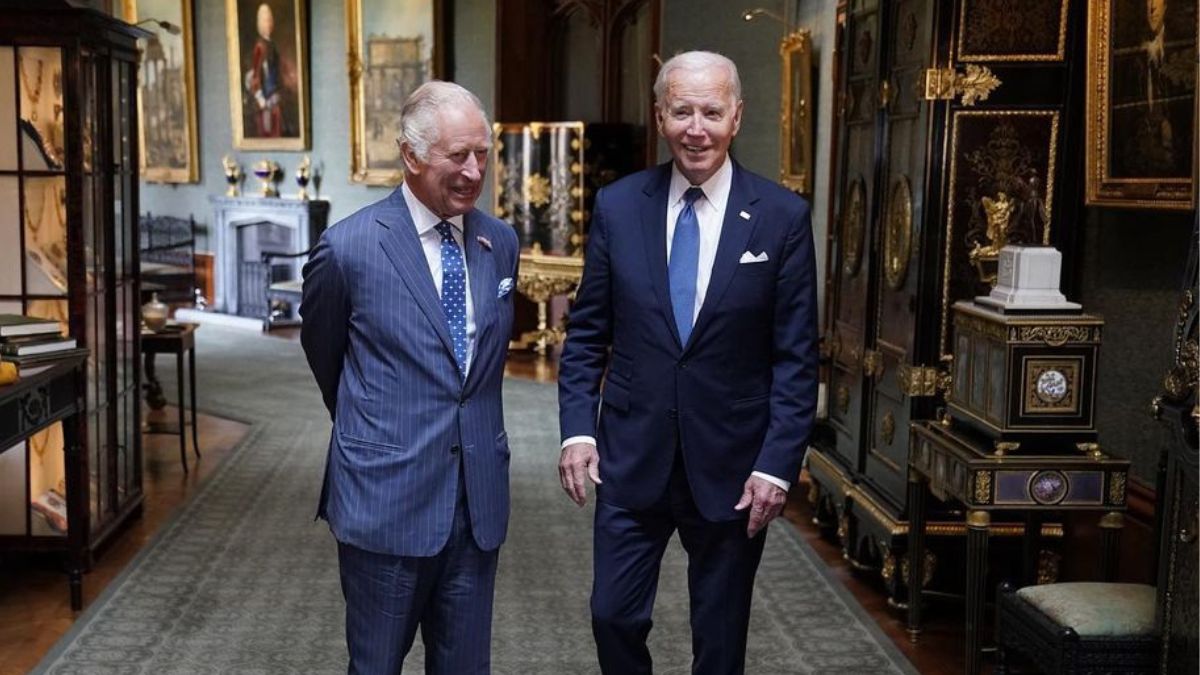 Rei Carlos III recebe o presidente dos EUA, Joe Biden, no Castelo de Windsor