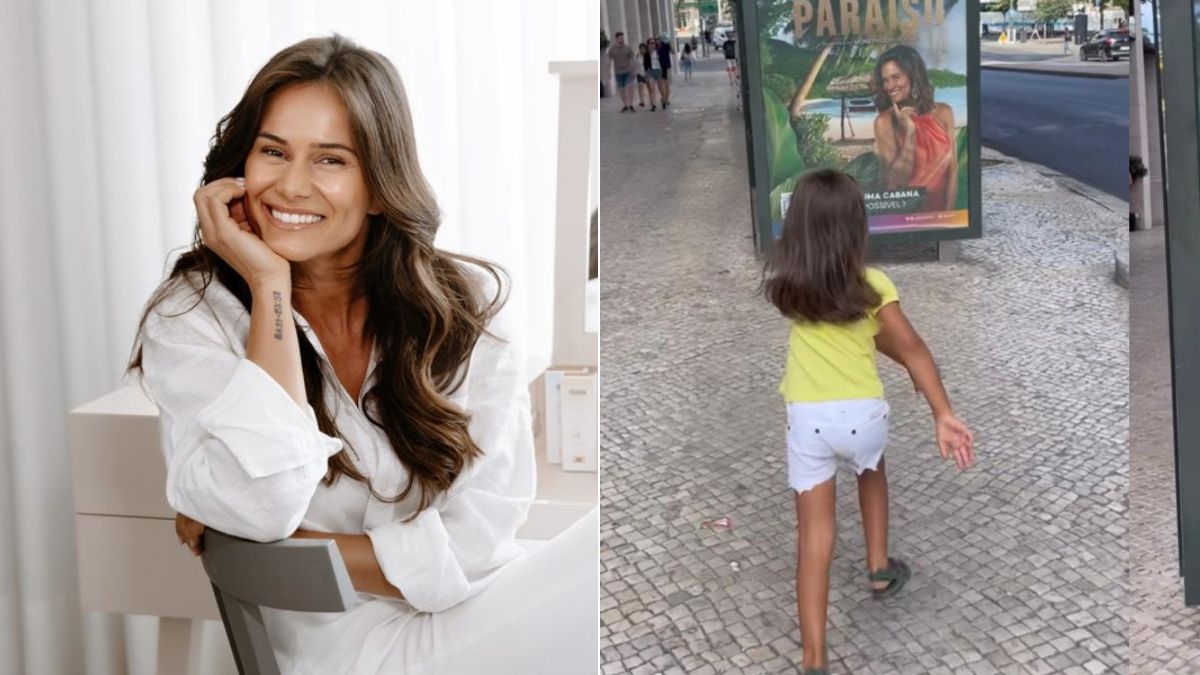 Cláudia Vieira revela reação da filha mais nova ao ver um cartaz na rua com o seu rosto
