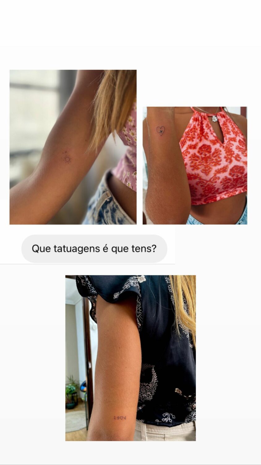 Namorada de Gonçalo Ramos mostra as suas tatuagens aos seguidores