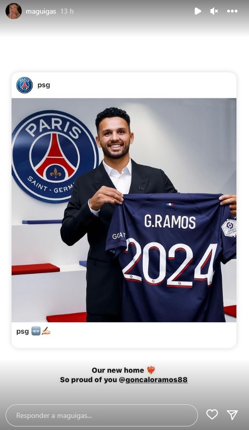 Namorada de Gonçalo Ramos muda-se para Paris com o jogador: &#8220;A nossa nova casa&#8221;