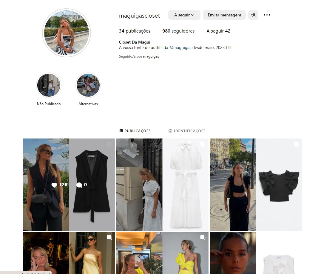 Há uma página de Instagram totalmente dedicada ao estilo da namorada de Gonçalo Ramos