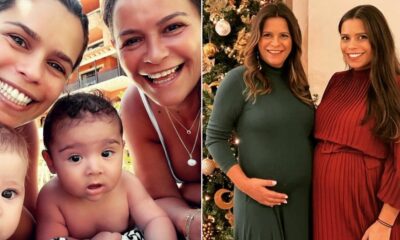 Carla Baía mostra-se com o filho bebé, a filha Diana e o neto: &#8220;Duas mães babadas&#8230;&#8221;