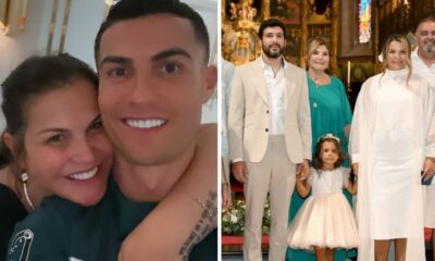 Cristiano Ronaldo não esteve presente no batismo da sobrinha mas enviou uma mensagem especial