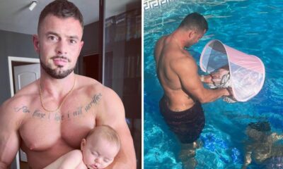 Marco Costa revela (bonita) foto com a filha bebé na piscina: &#8220;Nos braços do papá&#8230;&#8221;
