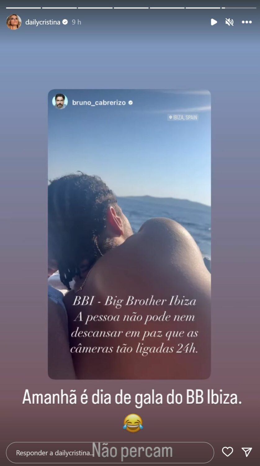 Big Brother Ibiza: Cristina Ferreira &#8220;apanha&#8221; Bruno Cabrerizo e promete: &#8220;Amanhã há gala&#8230;&#8221;
