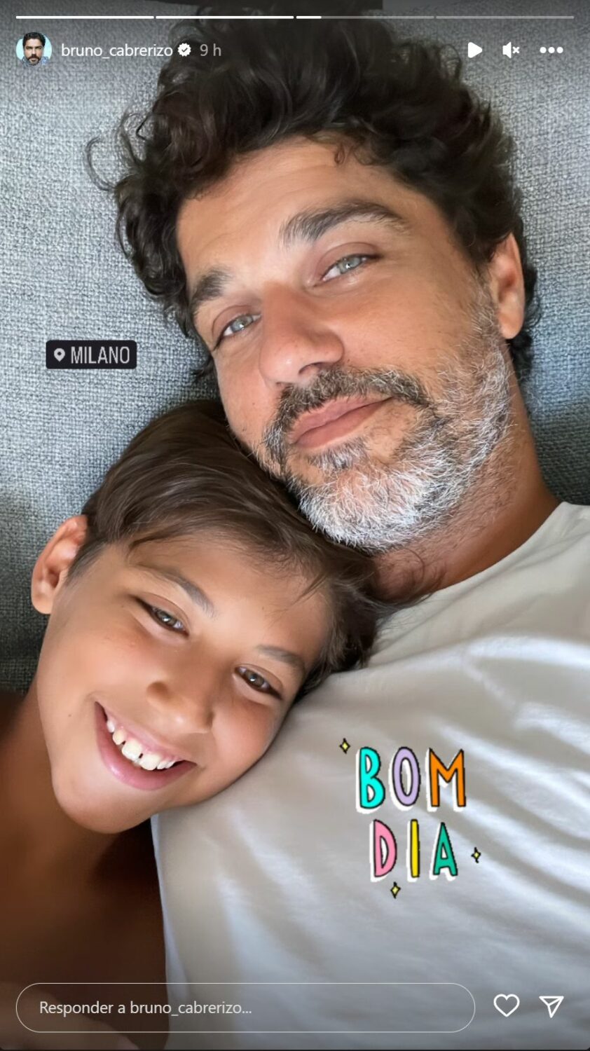 Após &#8220;aventuras&#8221; com Cristina Ferreira, Bruno Cabrerizo mostra reencontro com o filho