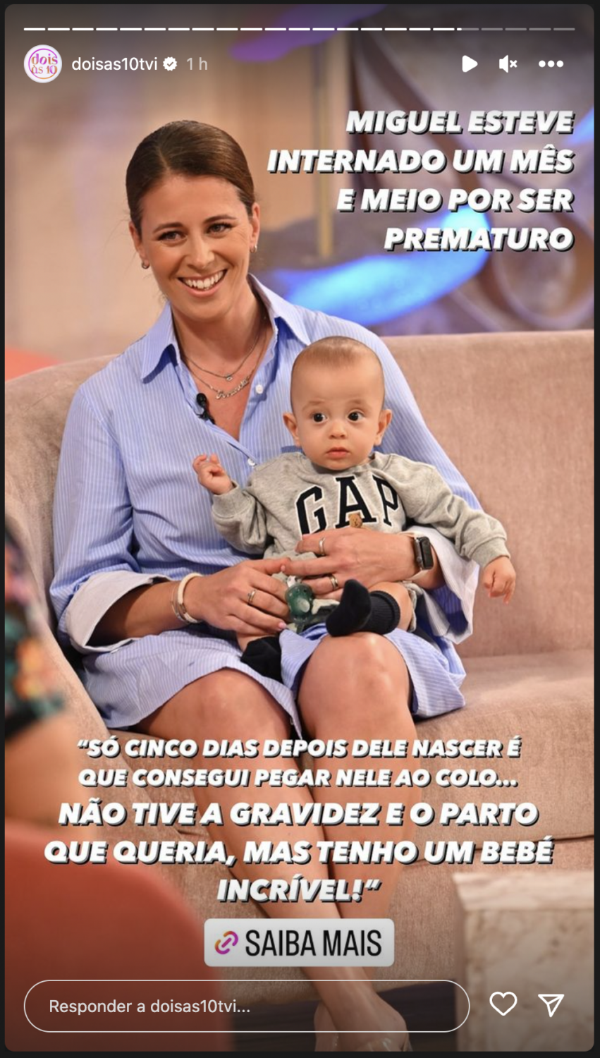 Andreia Vale dá &#8216;conselhos&#8217; a Maria Botelho Moniz: &#8220;O início de uma vida com um bebé é difícil&#8230;&#8221;