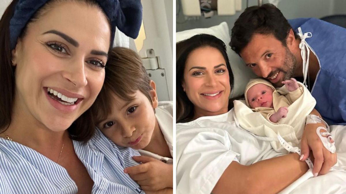 Dânia Neto revela (bonita) foto dos filhos com o pai: &#8220;Primeira manhã de domingo a 4&#8230;&#8221;