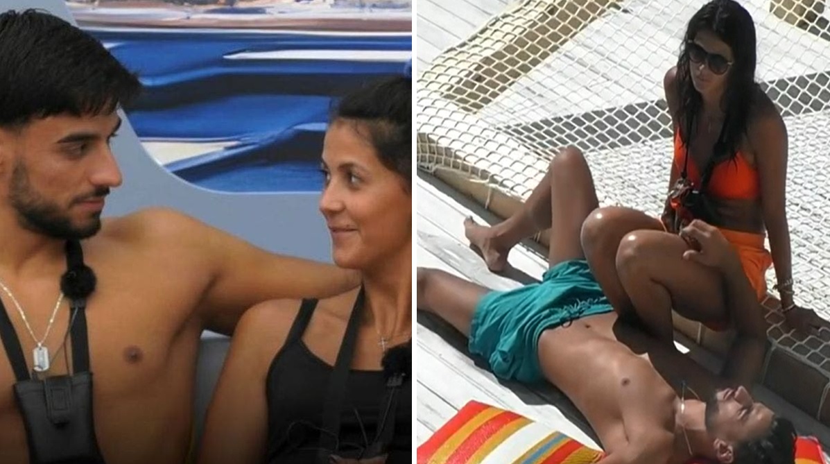 Big Brother: Francisco Vale e Jéssica Galhofas trocam carinhos à beira da piscina
