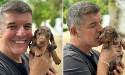 João Baião apresenta nova cadelinha: &#8220;Chama-se Tina&#8221;