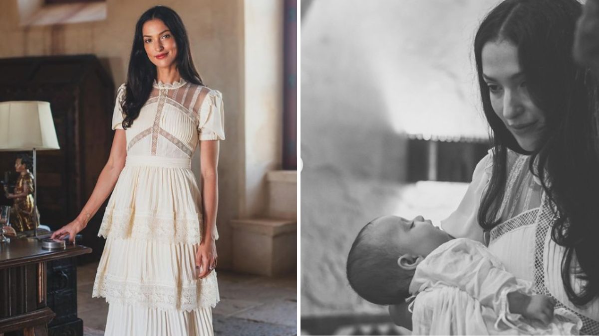 Sara Salgado revela imagens únicas do batizado da filha e fãs reagem: &#8220;Que lindeza&#8230;&#8221;