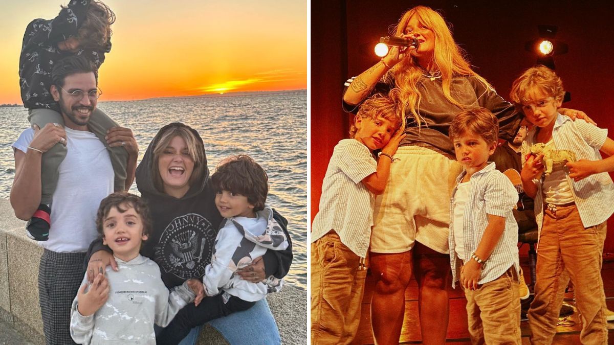 Carolina Deslandes revela (bonita) foto de família com os filhos e Diogo Clemente