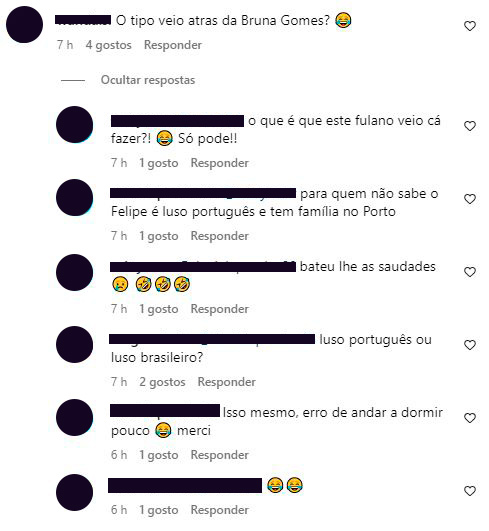 Ex-namorado de Bruna Gomes é &#8220;apanhado&#8221; em Portugal e internautas atiram: &#8220;Bateu-lhe a saudade&#8230;&#8221;