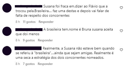 Susana Dias Ramos atira &#8220;comentário&#8221; sobre Bruna Gomes e gera revolta: &#8220;Aceita que dói menos&#8230;&#8221;