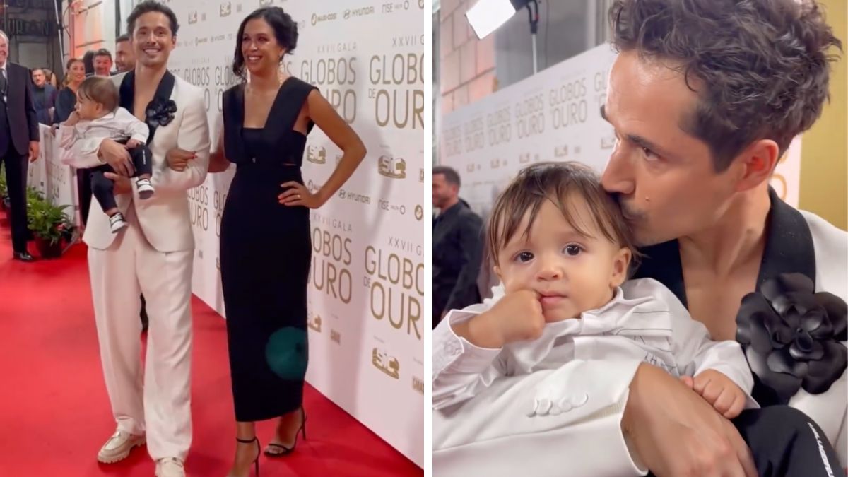 João Paulo Sousa surge com o filho bebé nos Globos de Ouro e &#8216;colhe&#8217; elogios: &#8220;Família gira&#8221;