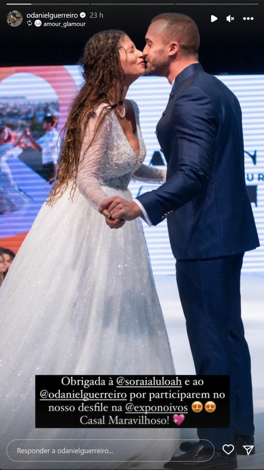 Amor! Soraia Moreira surge vestida de noiva ao lado de Daniel Guerreiro: &#8220;Casal maravilhoso&#8230;&#8221;