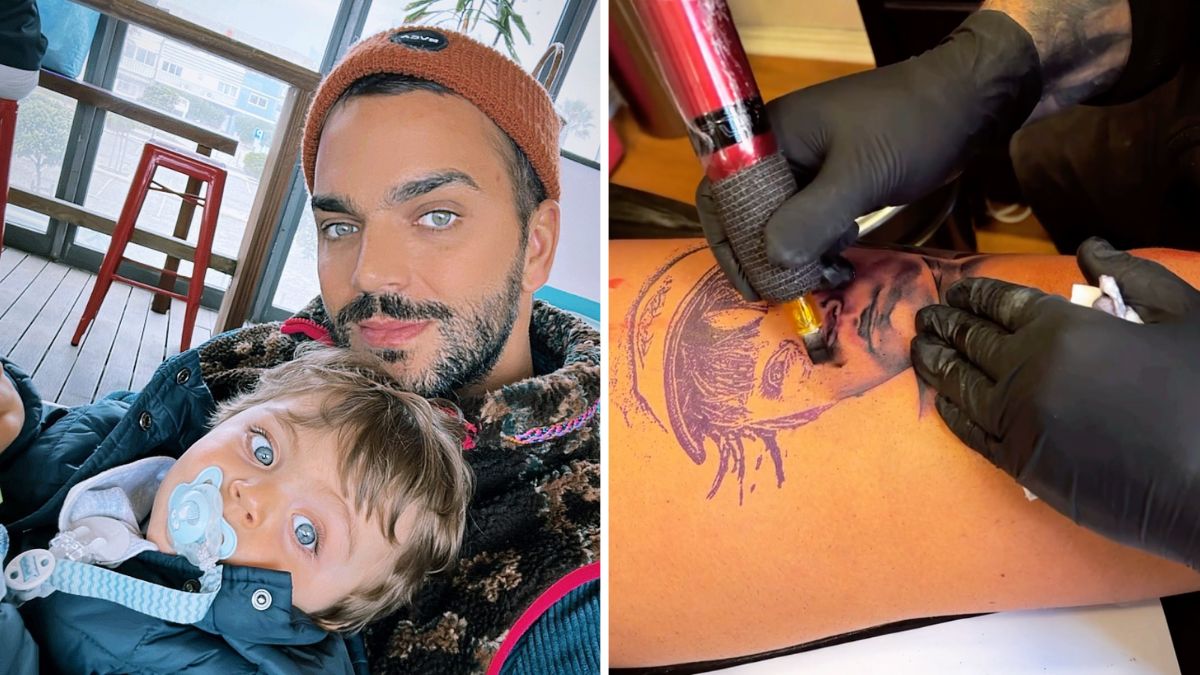 Rúben da Cruz tatua rosto do filho: &#8220;O maior amor da minha vida&#8230;&#8221;
