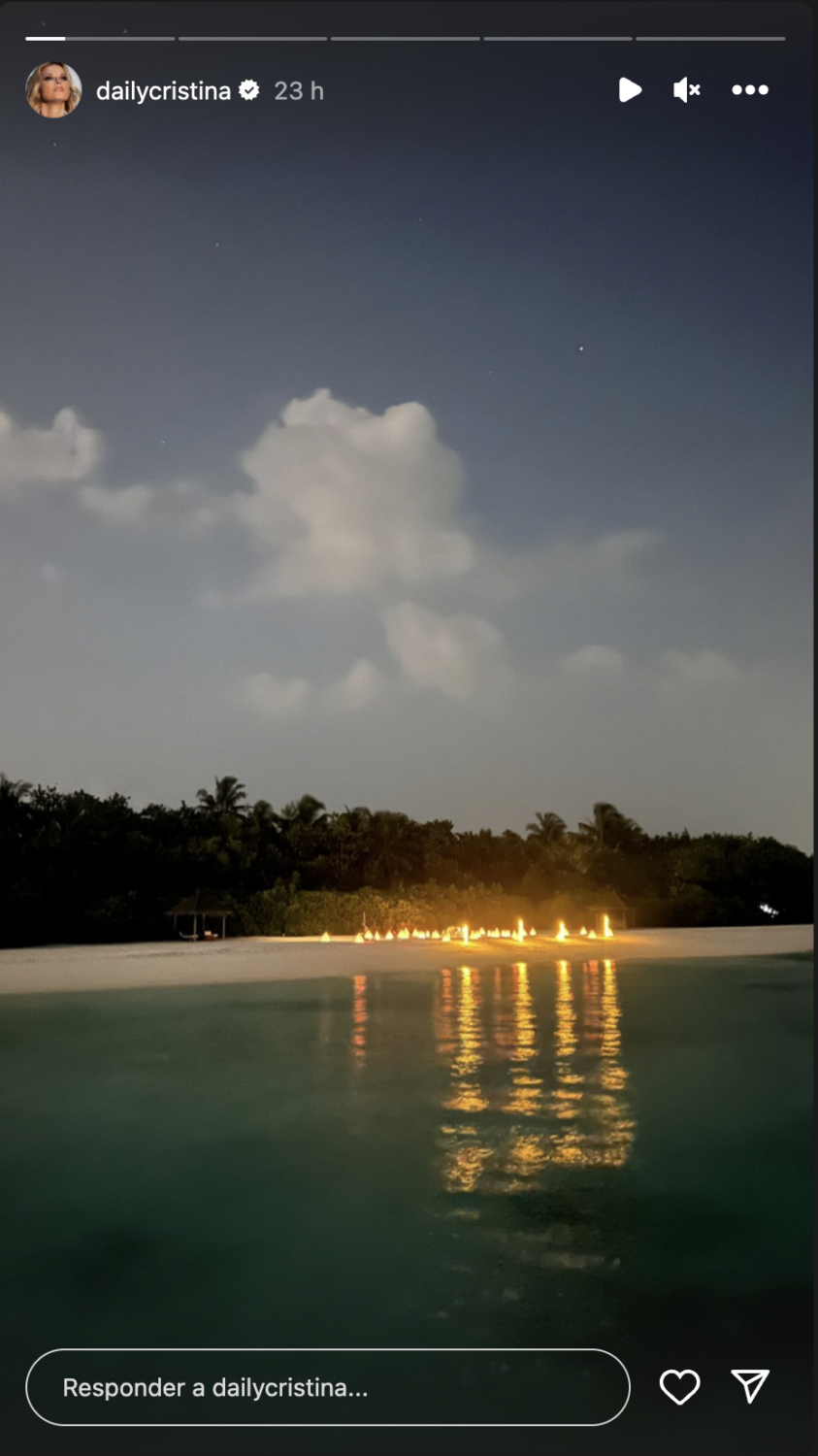 Amor! Cristina Ferreira mostra detalhes de jantar romântico com João Monteiro nas Maldivas