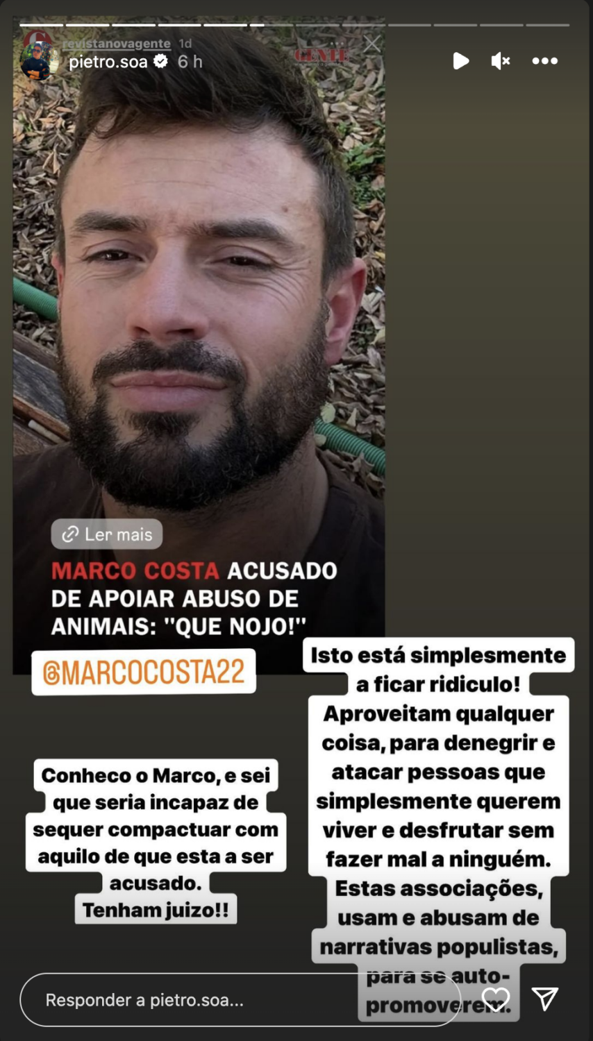 Pedro Soá sai em defesa de Marco Costa após &#8216;polémica&#8217;: &#8220;Isto está a ficar ridículo&#8230;&#8221;