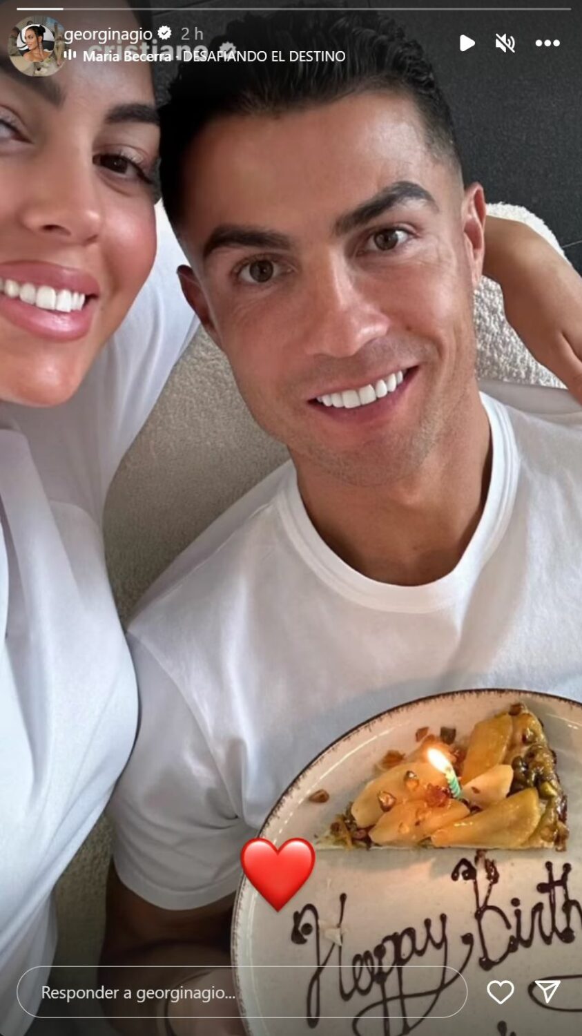 Finalmente! Georgina Rodríguez &#8220;mima&#8221; Cristiano Ronaldo em dia especial