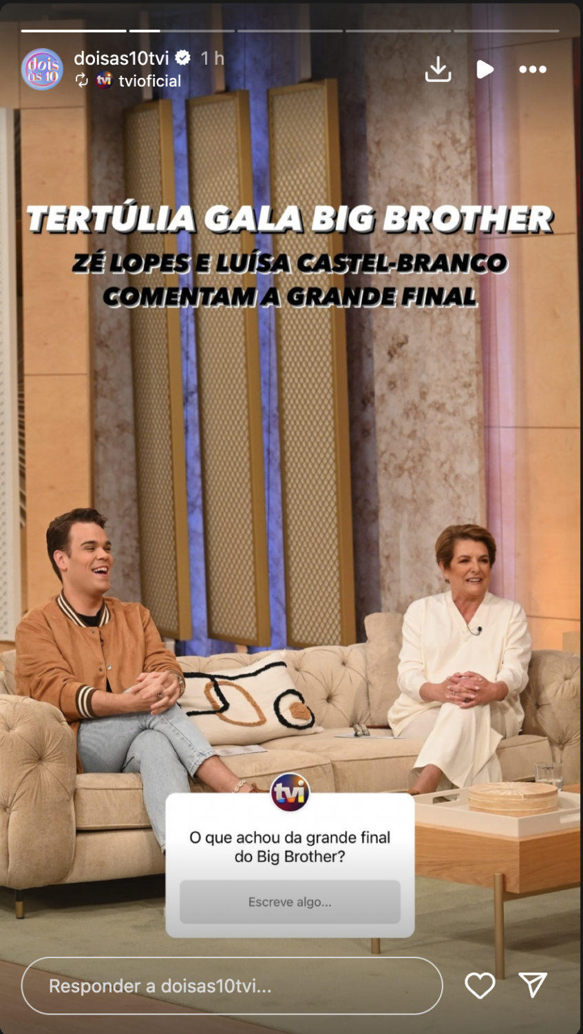 Luísa Castel-Branco e Zé Lopes elogiam Cláudio Ramos em direto: &#8220;És excecional a apresentar [o Big Brother]&#8221;