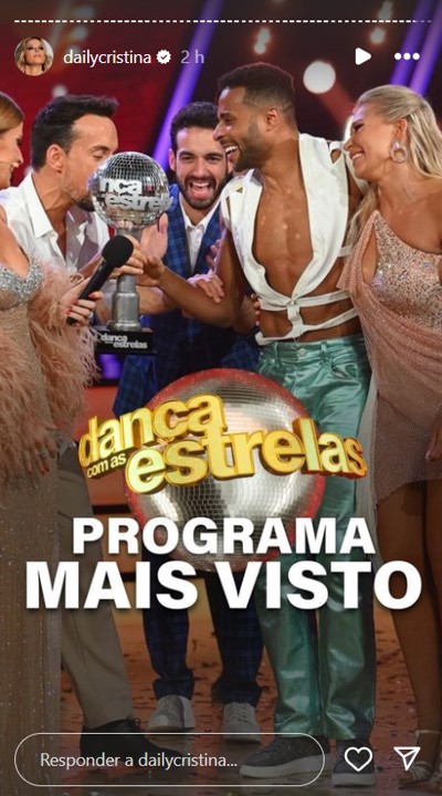 Cristina Ferreira ‘finta’ RTP1 e SIC e lidera com a final do “Dança com as Estrelas”
