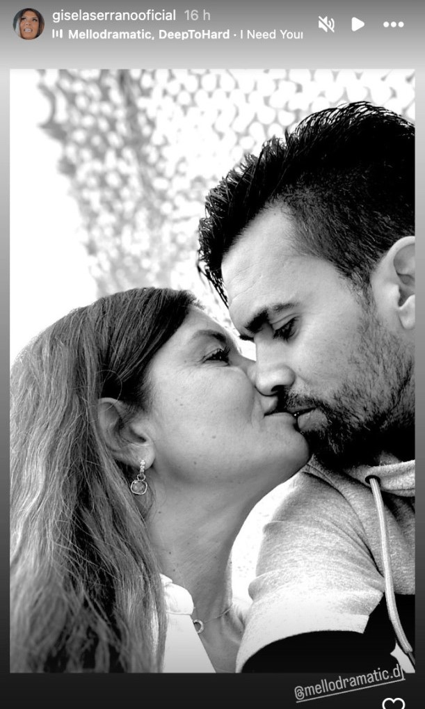 Gisela Serrano assume novo namorado e mostra beijo apaixonado