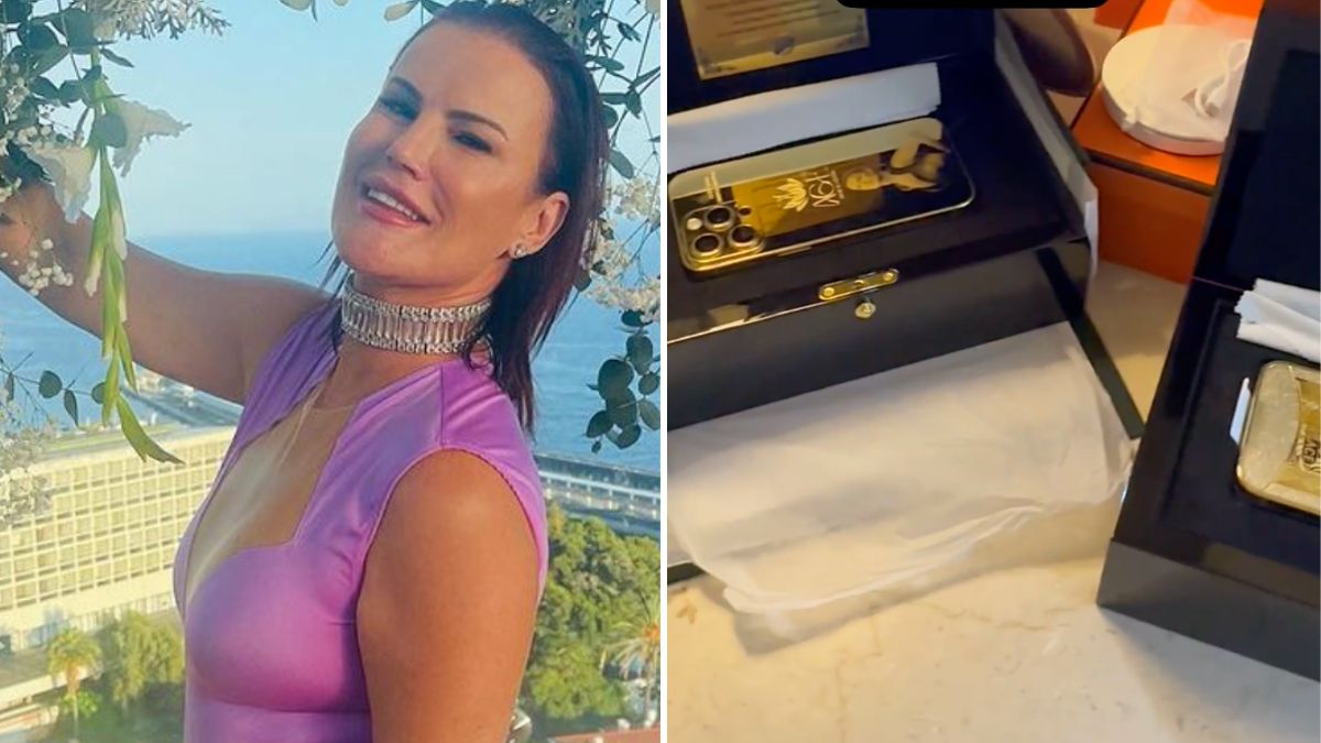 Elma Aveiro mostra prendas de luxo e deixa mensagem de agradecimento: &#8220;Sim, são telemóveis em ouro&#8230;&#8221;