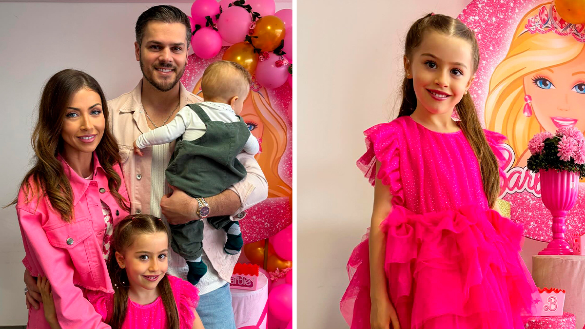 Filha de Mickael Carreira e Laura Figueiredo celebra aniversário com &#8220;grande&#8221; festa ao estilo &#8220;Barbie&#8221;
