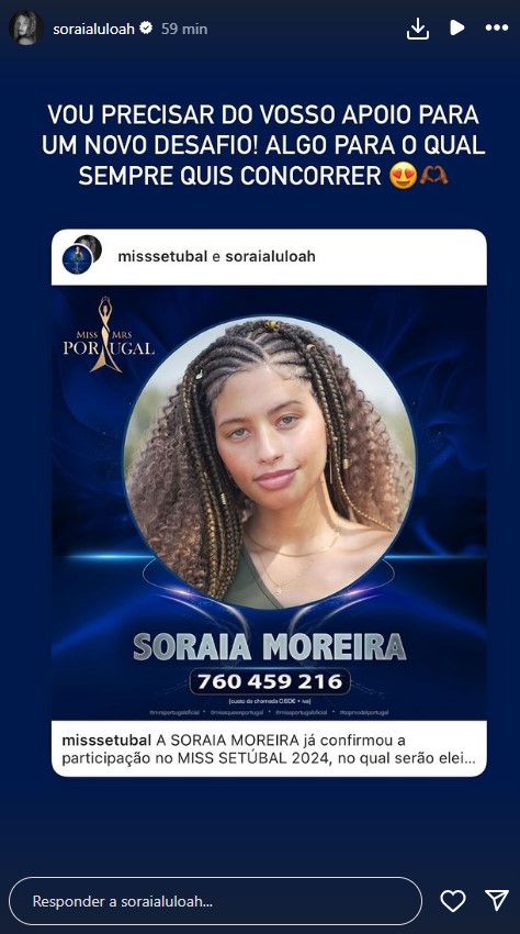 Soraia Moreira vai participar em concurso de miss: &#8220;Sempre quis concorrer&#8230;&#8221;