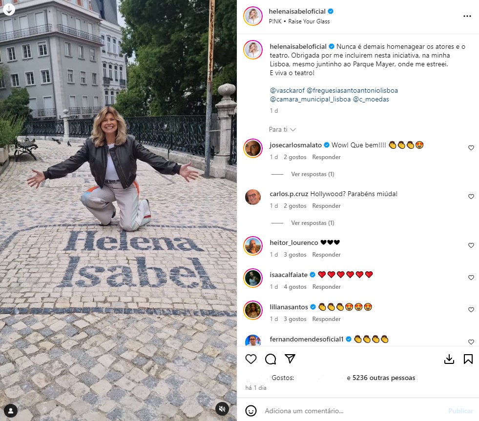 Helena Isabel, comentadora, usa foto de atriz com o mesmo nome e lança provocação