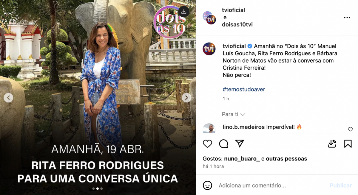 TVI anuncia &#8220;conversa única&#8221; entre Cristina Ferreira e Rita Ferro Rodrigues. Saiba quando